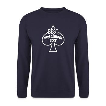 Meilleure maman en métal de tous les temps - Cadeau de fête des mères - Sweat-shirt Unisexe - marine - Devant - Alina (178cm) & Michal (187cm)