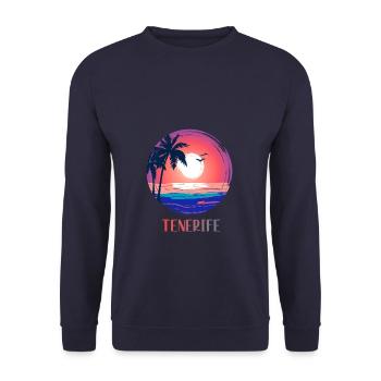 Teneriffa - Unisex Pullover - Navy - Vorne - Alina (178cm) & Michal (187cm)