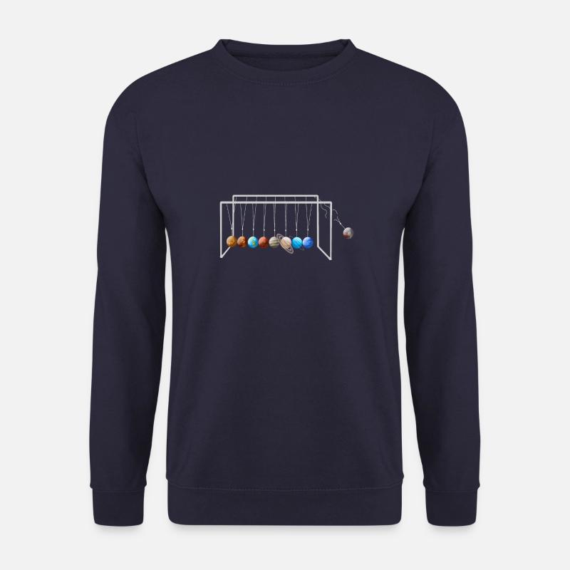 Never Forget Pluto Lustiges Planet Pluto - Unisex Pullover - Navy