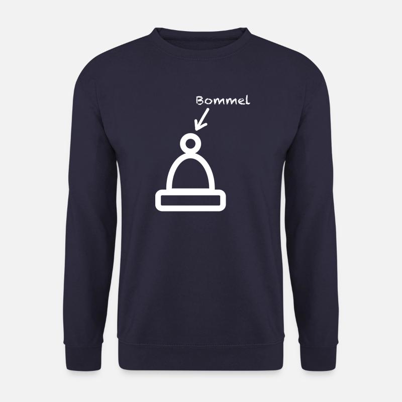 Bommel Mütze, Mützendesign - Unisex Pullover - Navy