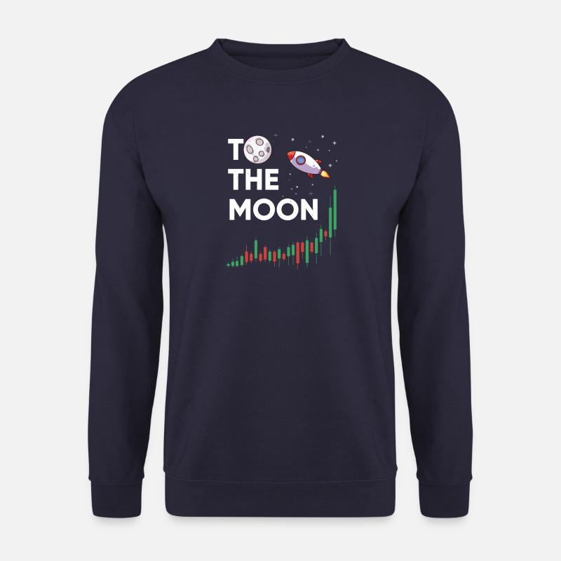 To The Moon - Trading Fun - Unisex Pullover - Navy
