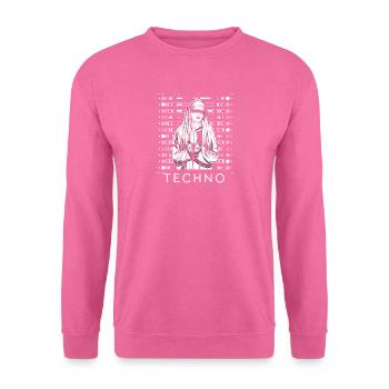 Techno Nonne mit Gebet - Unisex Pullover - Pink - Vorne