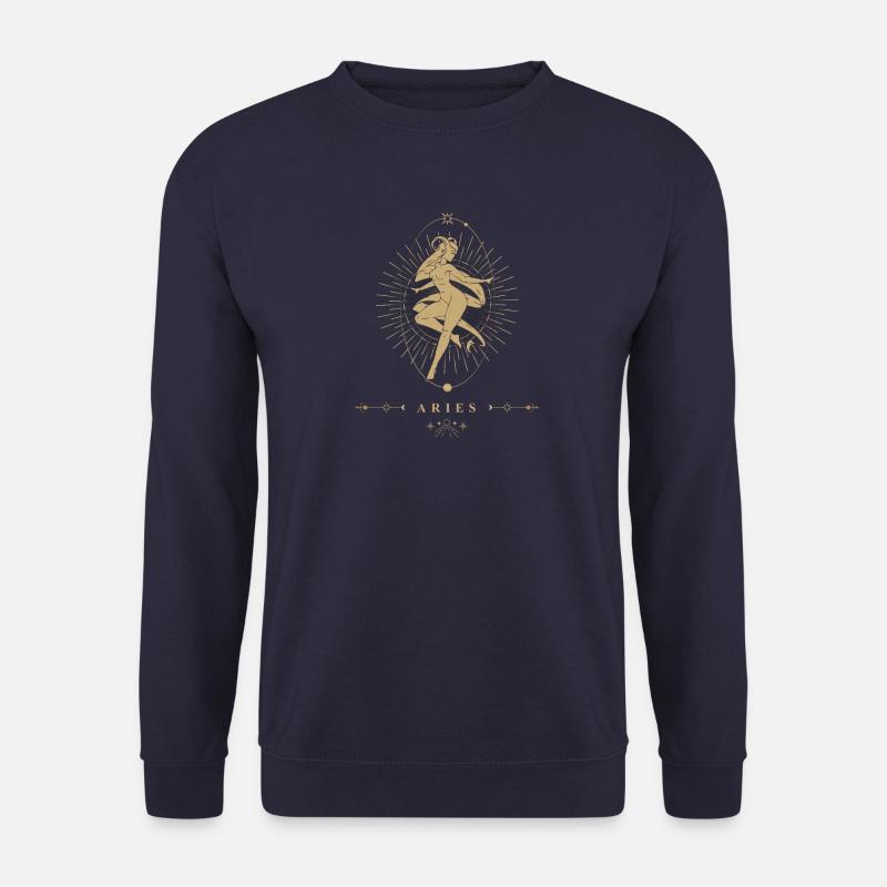 Widder Sternzeichen - Unisex Pullover - Navy
