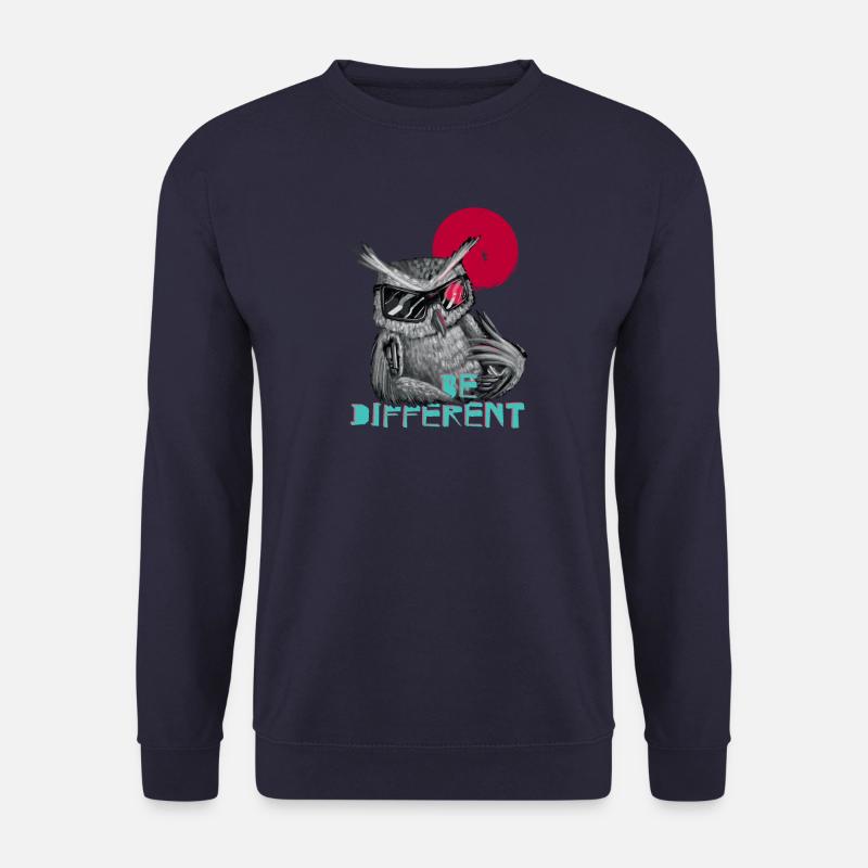 Be different Eule - einzigartig & besonders - Unisex Pullover - Navy