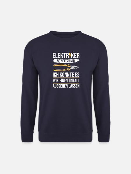 Elektriker / Elektrikerin - Lustiger Job Humor - Unisex Pullover - Navy