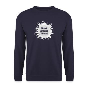 Drink around the World Tour - Unisex Pullover - Navy - Vorne - Alina (178cm) & Michal (187cm)