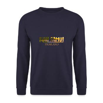 Koh Samui -Island Paradise - Holidays - Diving - Unisex Sweatshirt - navy - Front - Alina (178cm) & Michal (187cm)