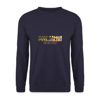 Koh Samui -Inselparadies - Urlaub - Tauchen - Unisex Pullover - Navy - Vorne - Alina (178cm) & Michal (187cm)
