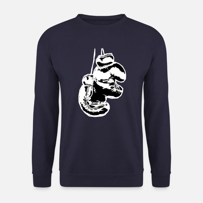 Boxhandschuhe Vintage Boxen Boxkampf - Unisex Pullover - Navy