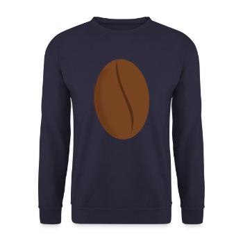 Kaffeebohne braun - Unisex Pullover - Navy - Vorne - Alina (178cm) & Michal (187cm)