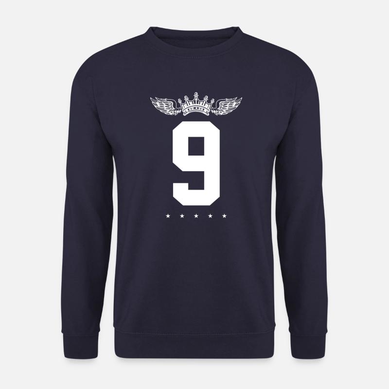 9 Couronne de numéros - Sweat-shirt Unisexe - marine