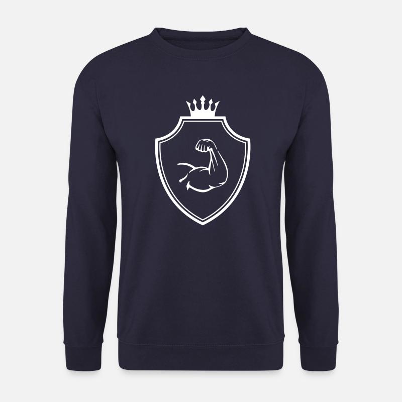Arm Muscles Crest Biceps - Unisex Sweatshirt - navy