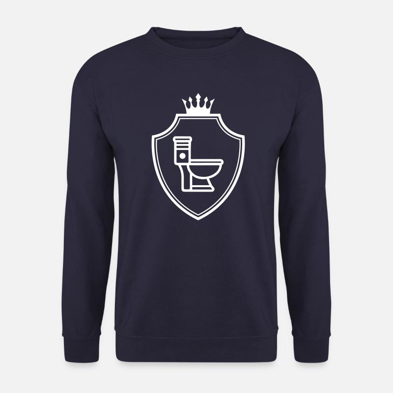 Wc Toilette Wappen - Unisex Pullover - Navy