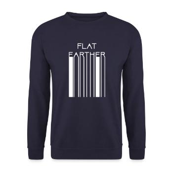 Code à barres plus plat - Sweat-shirt Unisexe - marine - Devant - Alina (178cm) & Michal (187cm)