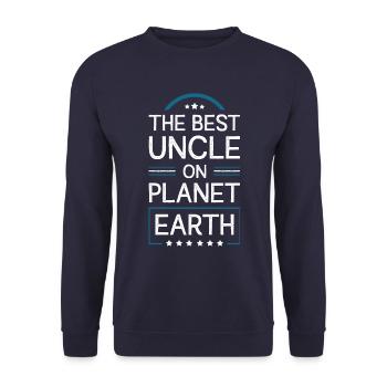 Le meilleur oncle dit - Sweat-shirt Unisexe - marine - Devant - Alina (178cm) & Michal (187cm)