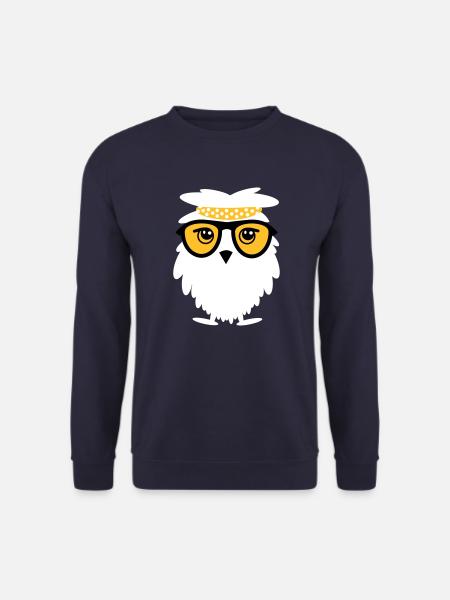 Weise Eule - Unisex Pullover - Navy
