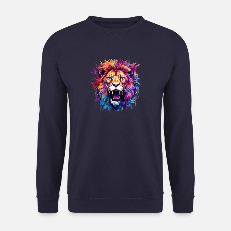 Powerfull Lion - Unisex Pullover - Navy
