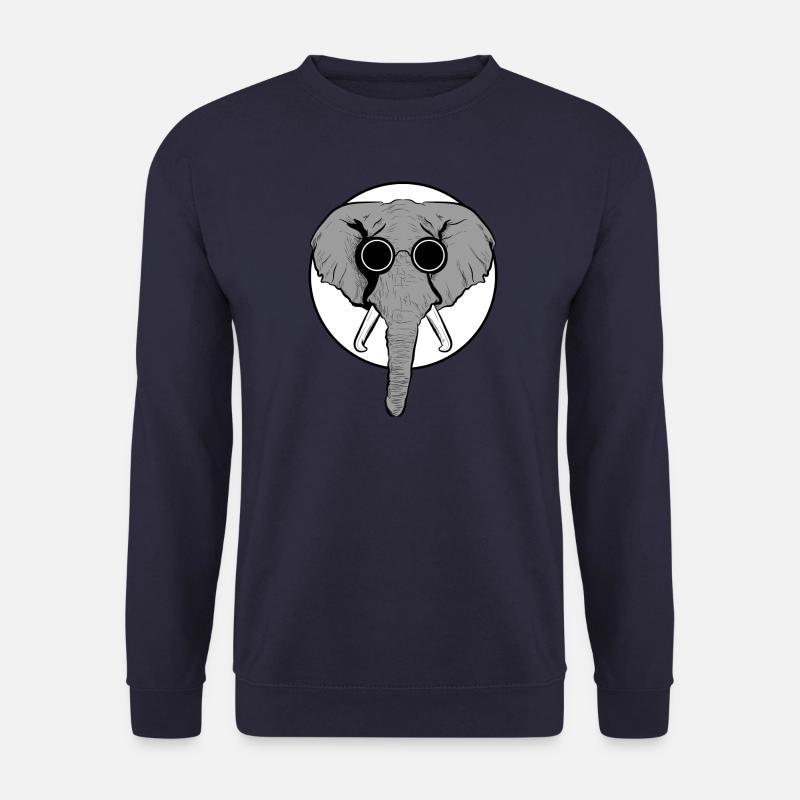 Cooler Elefant - Lustiges Design - Unisex Pullover - Navy
