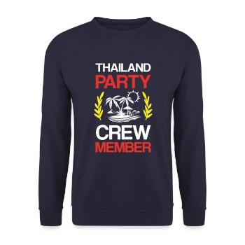 Thailand Party Crew - Unisex Pullover - Navy - Vorne - Alina (178cm) & Michal (187cm)