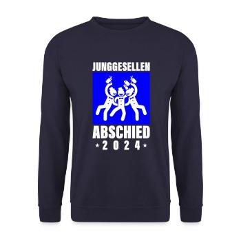 Enterrement de vie de garçon 2024 - Sweat-shirt Unisexe - marine - Devant - Alina (178cm) & Michal (187cm)
