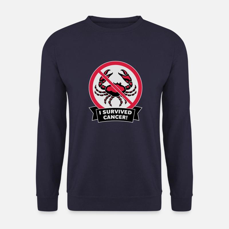 I survived cancer! (3C) - Unisex Pullover - Navy