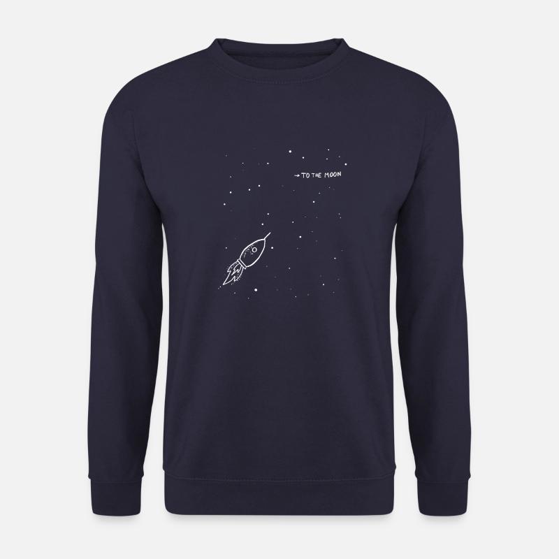 To The Moon And Back | Rakete | Partnerlook - Unisex Pullover - Navy