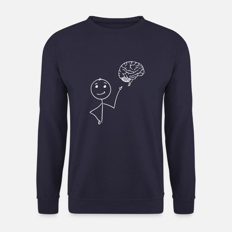 brain - Unisex Sweatshirt - navy