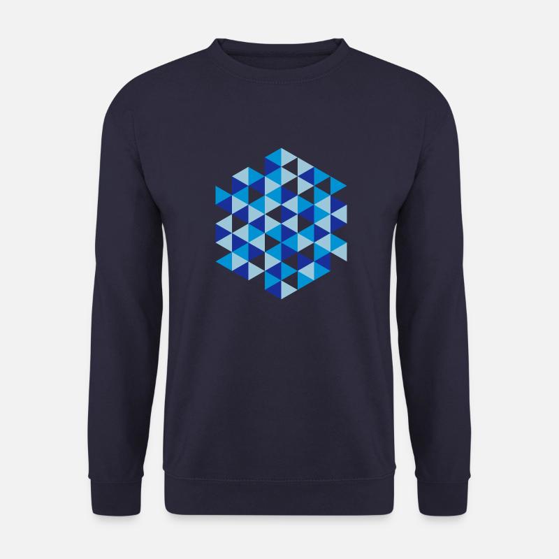 Triangle Design 03 - Unisex Sweatshirt - navy