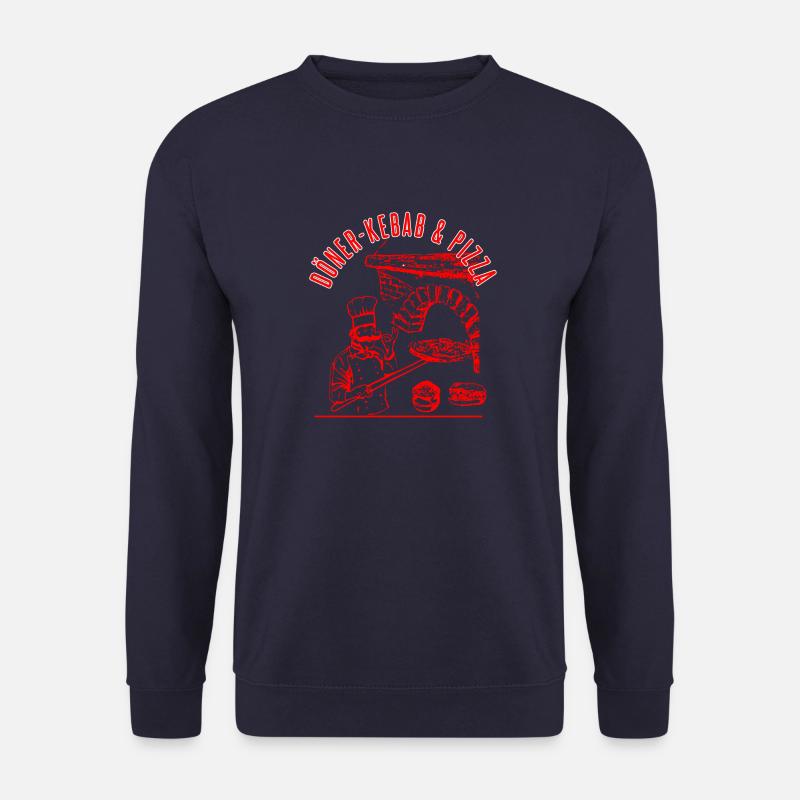Doener Kebab Pizza - Unisex Pullover - Navy