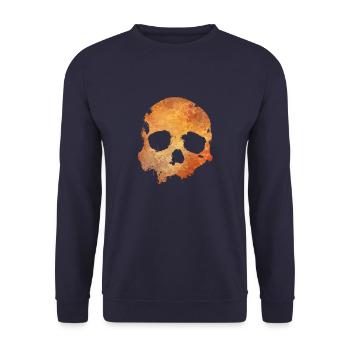 Schädel - Unisex Pullover - Navy - Vorne - Alina (178cm) & Michal (187cm)