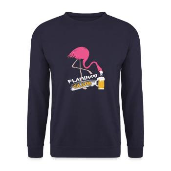 Flamingo Club - Unisex Pullover - Navy - Vorne - Alina (178cm) & Michal (187cm)