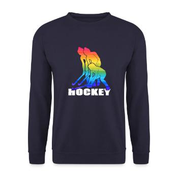 Hockey Hockey sur gazon Hockey Saison de hockey féminin - Sweat-shirt Unisexe - marine - Devant - Alina (178cm) & Michal (187cm)