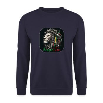 Reggae-Jam - Unisex Pullover - Navy - Vorne - Alina (178cm) & Michal (187cm)