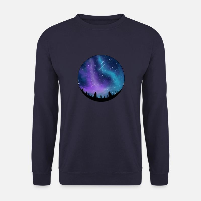 Galaxie im Nachthimmel - Unisex Pullover - Navy