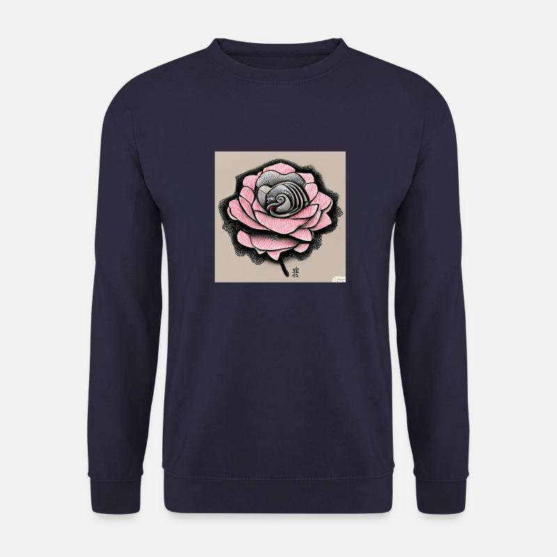 Die japanische Rose - Unisex Pullover - Navy