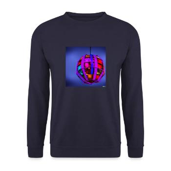 explodierende weihnachtskugel - Unisex Pullover - Navy - Vorne - Alina (178cm) & Michal (187cm)