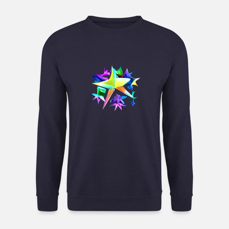 Stern bunt - Unisex Pullover - Navy