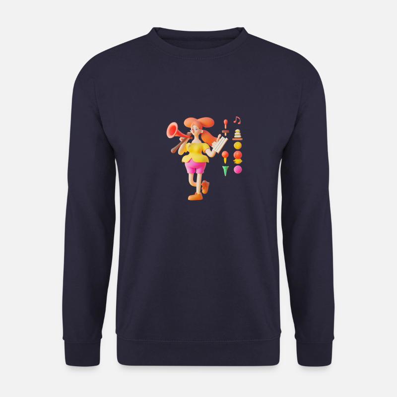 LUSTIGE MUSIK 018 - Unisex Pullover - Navy