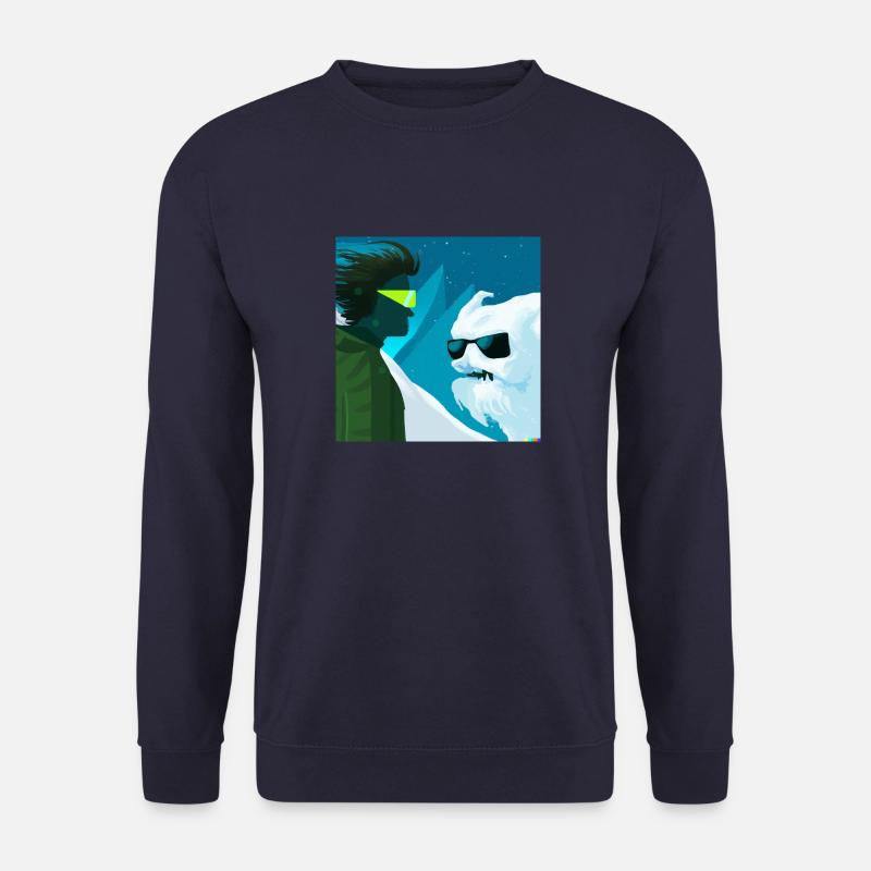 Der Yeti und der Hunano - Unisex Pullover - Navy