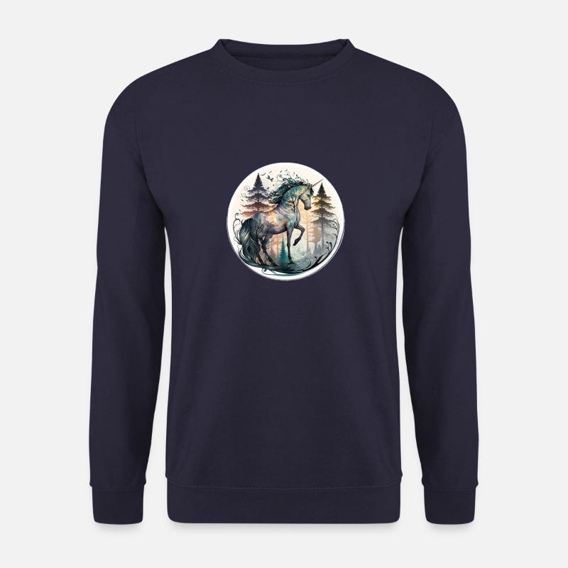 Getarntes Einhorn - Unisex Pullover - Navy