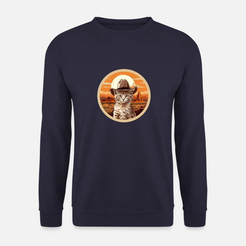Sheriff's Katze - Unisex Pullover - Navy