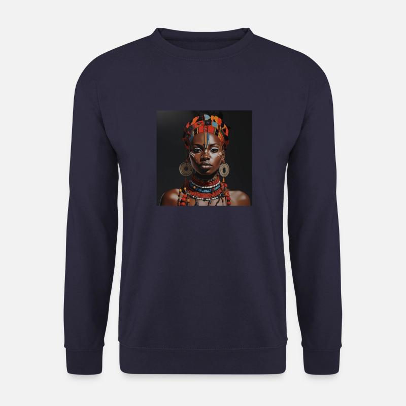 Afrikanische Schönheit - Unisex Pullover - Navy