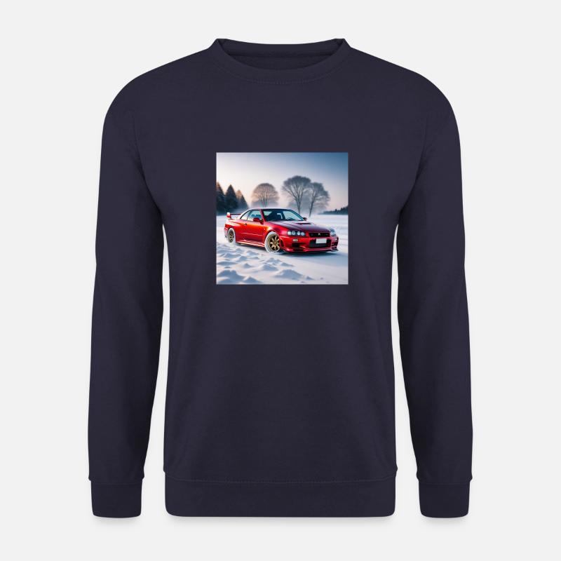 oldtimer schnee - Unisex Pullover - Navy
