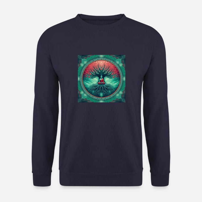 Bouddha sous un séquoia - Sweat-shirt Unisexe - marine