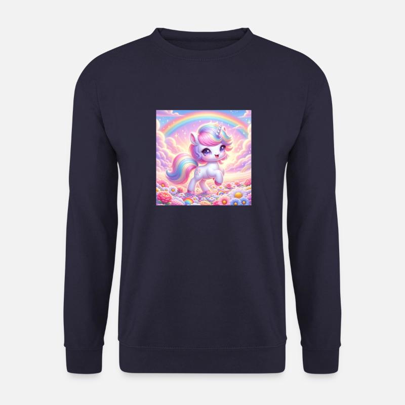 Cartoon Einhorn 2 - Unisex Pullover - Navy