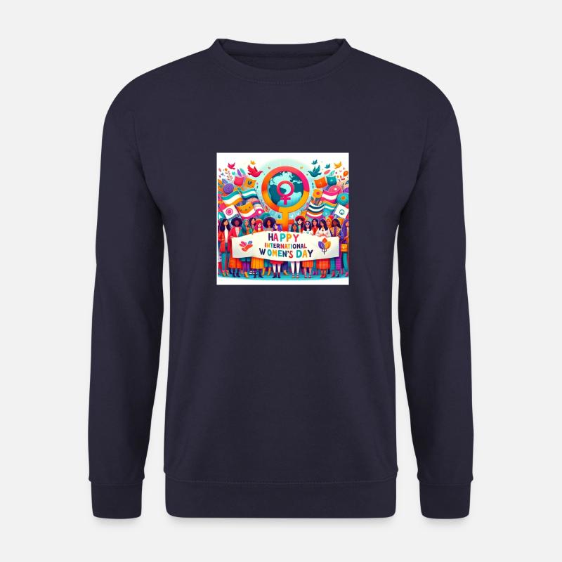 International womens day, 8 März - Unisex Pullover - Navy