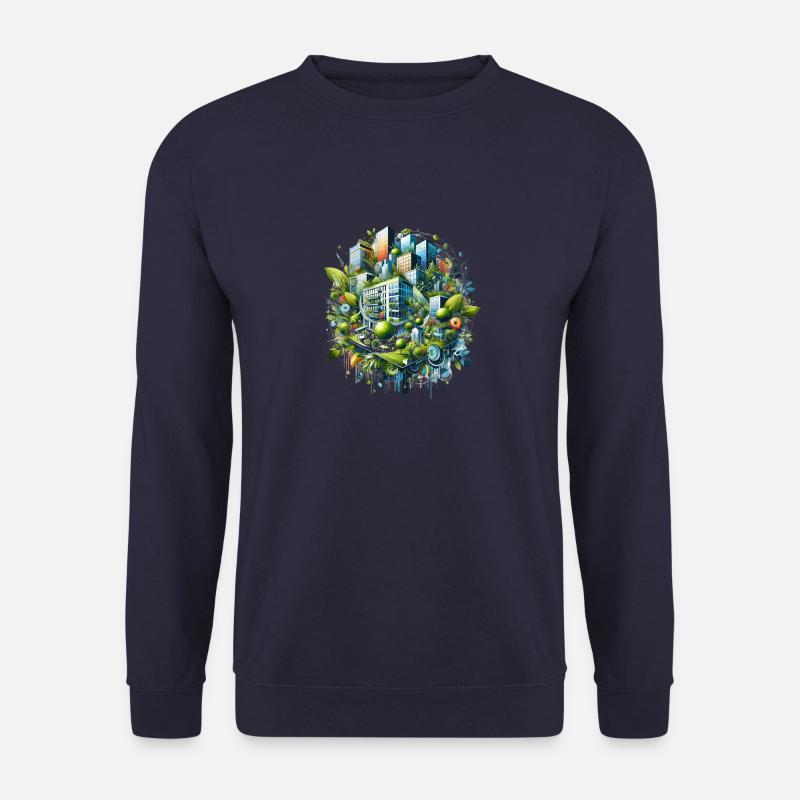 #grüne Welt - Unisex Pullover - Navy