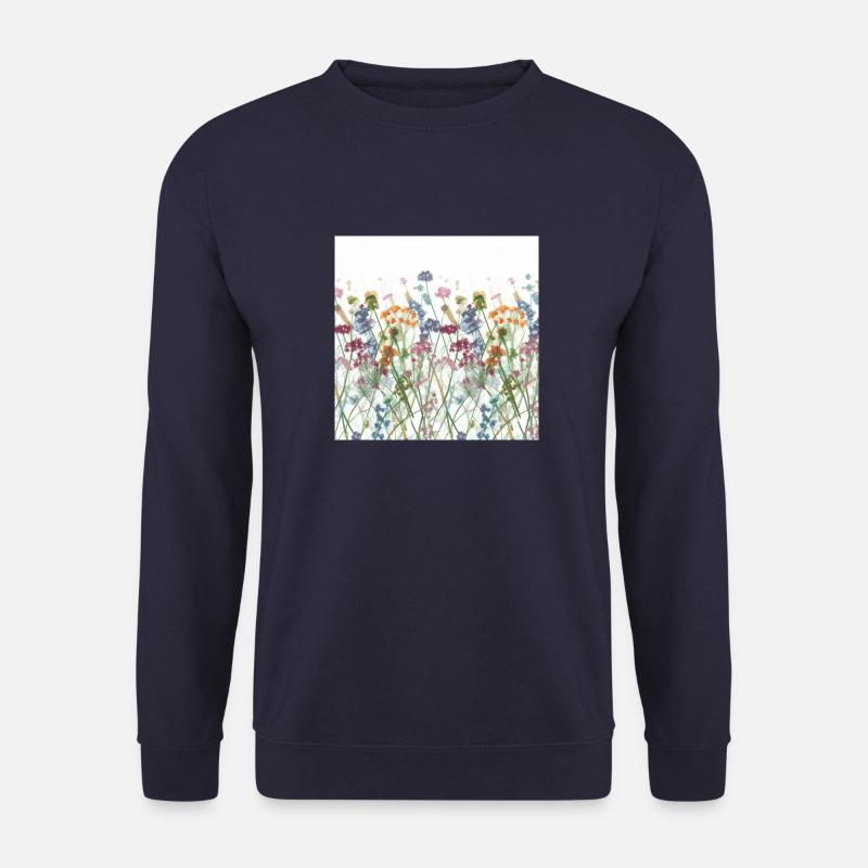 Blumenwiese - Unisex Pullover - Navy