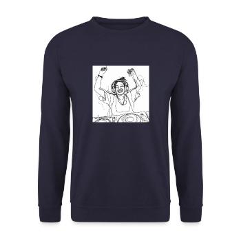 Djane live on air - Unisex Pullover - Navy - Vorne - Alina (178cm) & Michal (187cm)