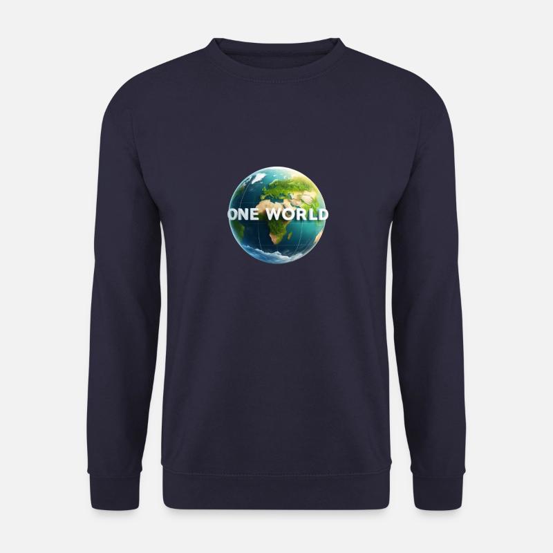 One World 3 - Unisex Pullover - Navy